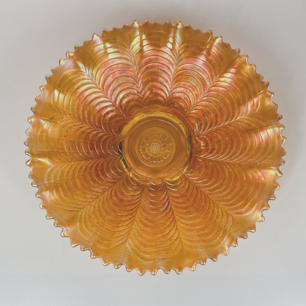 Northwood Marigold Nippon Sawtooth Edge Bowl